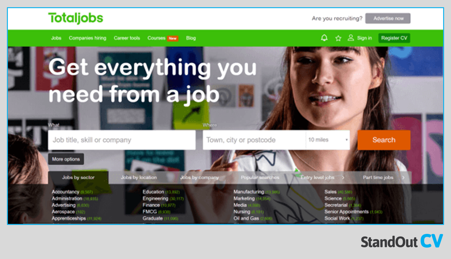 Job site TotalJobs
