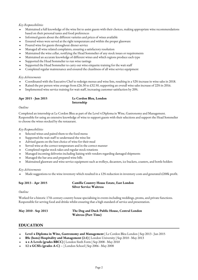 Sommelier CV-2