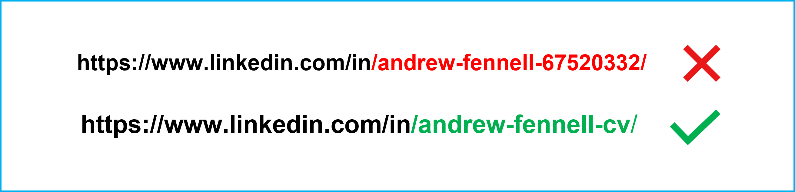 LinkedIn URL examples