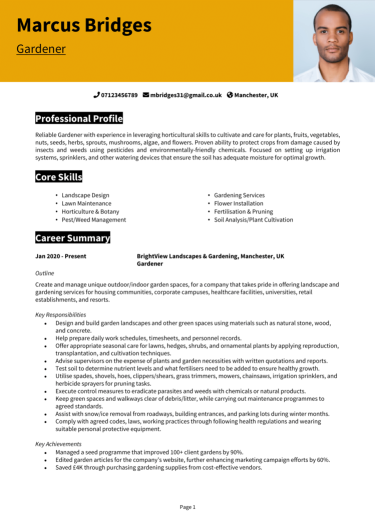 Gardener CV