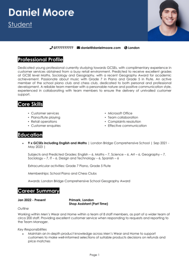 Part Time CV